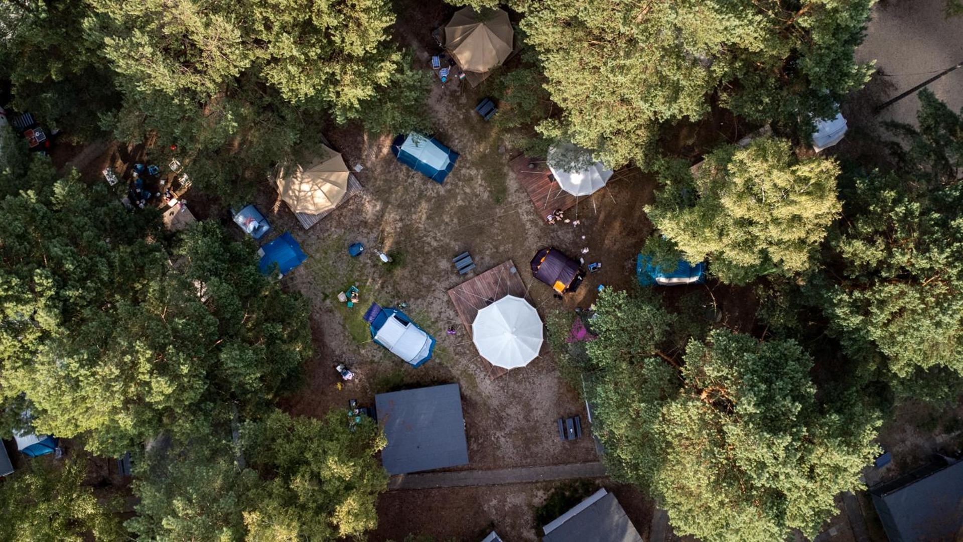 Camp Bursztynowy Las Гданьск Экстерьер фото